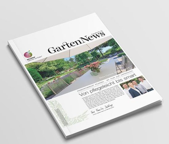 Ausgabe 37 der Onlinezeitung GartenNews mit einem Bericht über die Gärtnerei Daldrup.